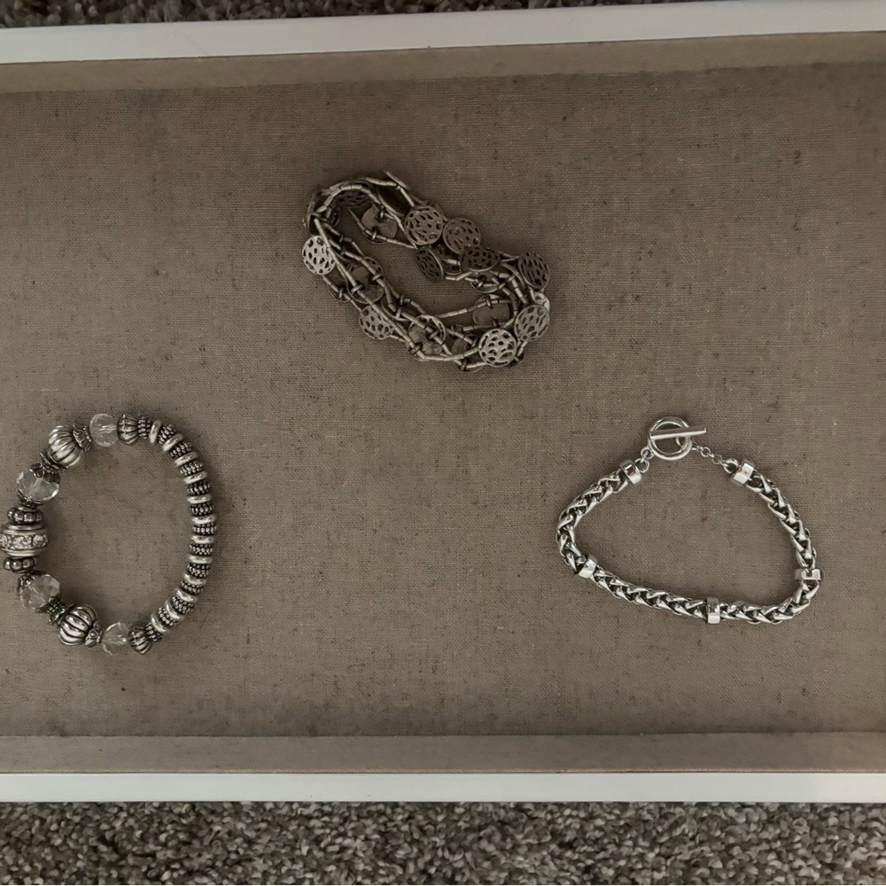 Silver Bracelet Set